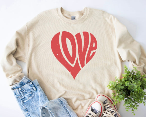 Groovy Love Crewneck