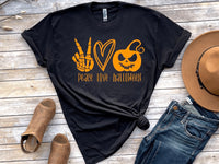 Peace Love Halloween Shirt