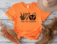 Peace Love Halloween Shirt