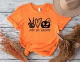 Peace Love Halloween Shirt